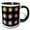 Black/White, variant on 3drose, Honeycomb Spectrum Shows Stylized Burst of Light Through Prism into Honeycomb, 11oz Mug