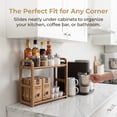 thumbnail image 6 of 2-Tier Kitchen Counter Shelf, Double-Layer Plastic Condiment Organizer and Storage Rack, 6 of 6