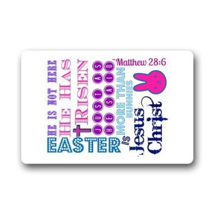 - WinHome Happy Easter Doormat Floor Mats Rugs Outdoors/Indoor Doormat Size 23.6x15.7 inches