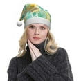 thumbnail image 5 of Haiem Pineapples1 Pattern Santa Hat Confortable Velvet Christmas Hat for Christmas Party Favors Fit for Adults Men Women, 5 of 6