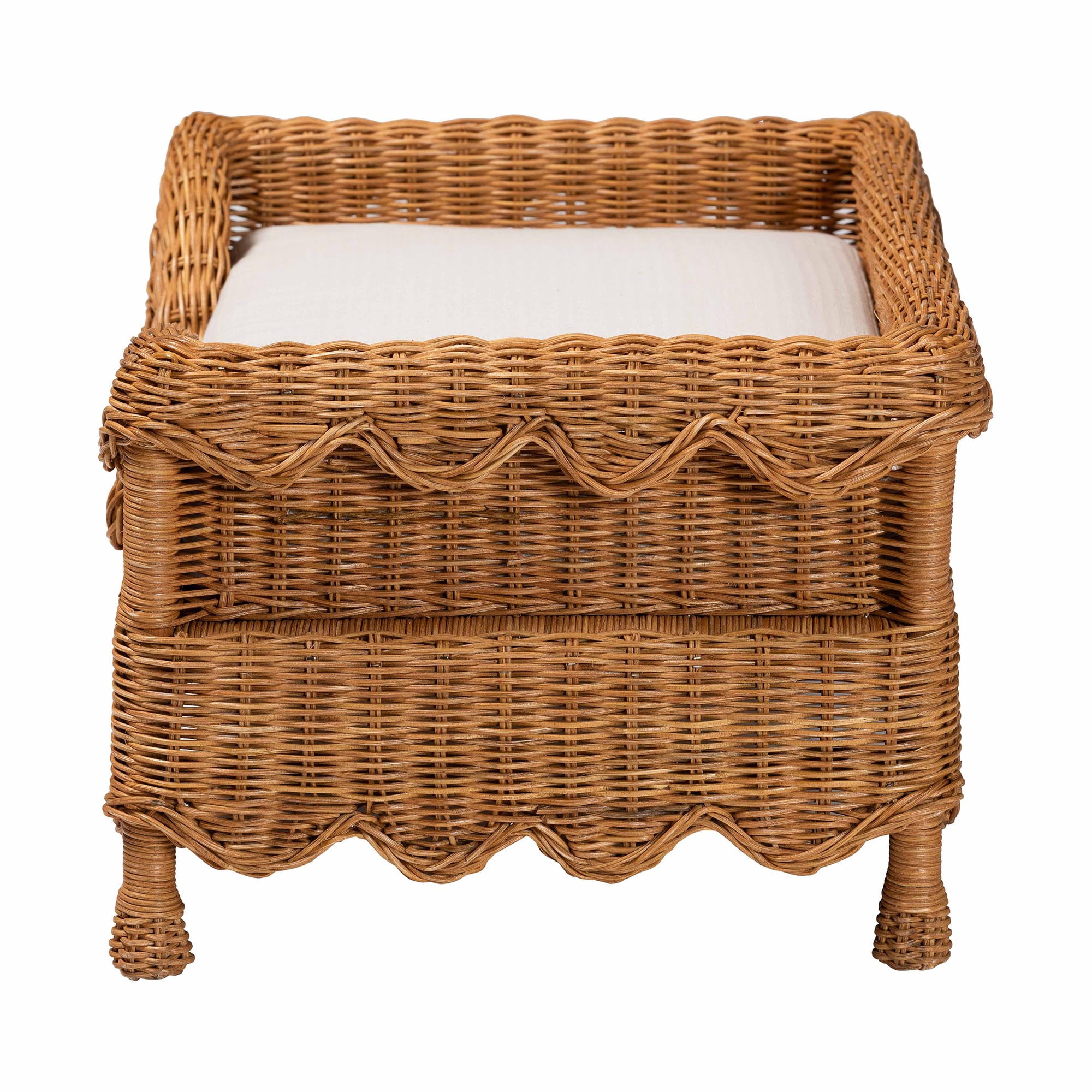 bali & pari Papina Boho Pet Bed, 25.6" W, Light Honey