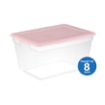 thumbnail image 1 of Sterilite Boîte de Rangement 55L - Rose, 1 of 2