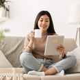 thumbnail image 3 of smartDOT | EMF Support for Electro-Stress from Wireless Devices – Cell Phones, Laptops, Wi-fi Routers | Orange, 5 Pack, 3 of 5