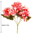 thumbnail image 3 of Simulación de hortensias de tela de Bonquet, adorno floral artificial, decoración de flores para sala de bodas 2 piezas Yuarrent HA8016-00B, 3 of 6