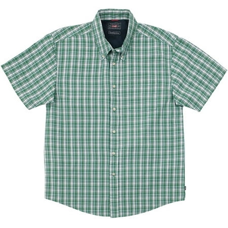 Wrangler - Big Men's Suffolk Plaid Short Sleeve Shirt