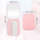 thumbnail image 2 of Peine de espejo plegable duradero para mujeres de 1 pieza para cabello rizado y lacio en color rosa, 2 of 6