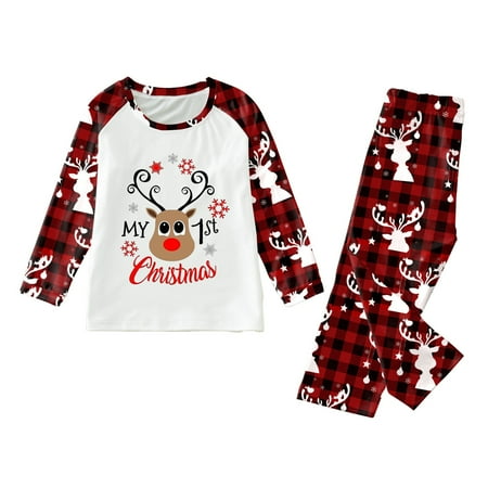 

Shakumy Family Mouse Pajamas Christmas Family Matching Pajamas Cute Letters Matching Family Pajamas Pants with Dog Suit Red 6Y