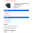 thumbnail image 2 of Air Flap Actuator - Compatible with 1995 - 1999 Buick Riviera 1996 1997 1998, 2 of 2
