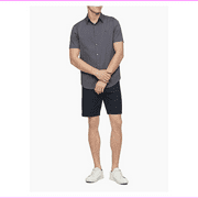 Calvin Klein Men's Peached Cotton Twill 4-Pocket 9 Shorts, Navy Size 40