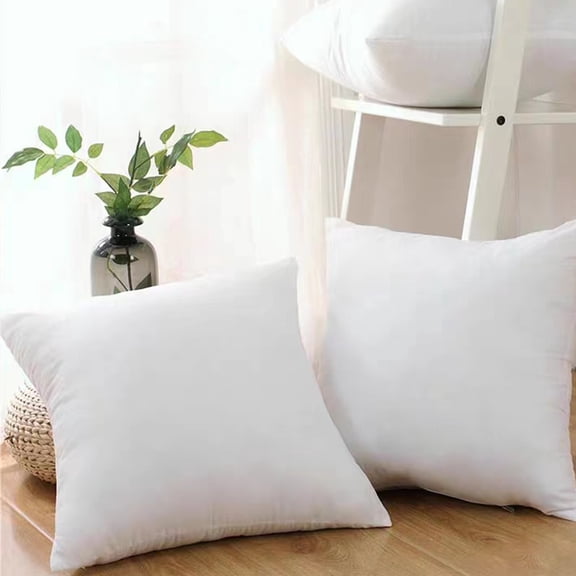 50.8 X 50.8 Cm, Double Down Design, Ultra-soft Pillowcase, High Padding Weight, , White
