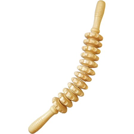 Curved Wood Therapy Roller Massage Tools, Massage Roller Stick for Body Sculpting,Massager,Maderoterapia Kit guasha Wood Stick for Muscle Pain Relief, Fascia, Cellulite