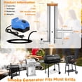 thumbnail image 5 of Electric Hot and Cold Smoke Generator with Lid & Air Pump, Portable Barbecue Smoker, Stainless Steel Wood Chips Pellets Smoker, Grill Accessory BBQ Tools for DIY Smoking Meat Vegetable, 5 of 9
