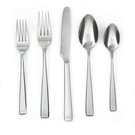 Cambridge Silversmiths Payten Mirror 45-Piece Flatware Set with Chrome Buffet Storage Tray