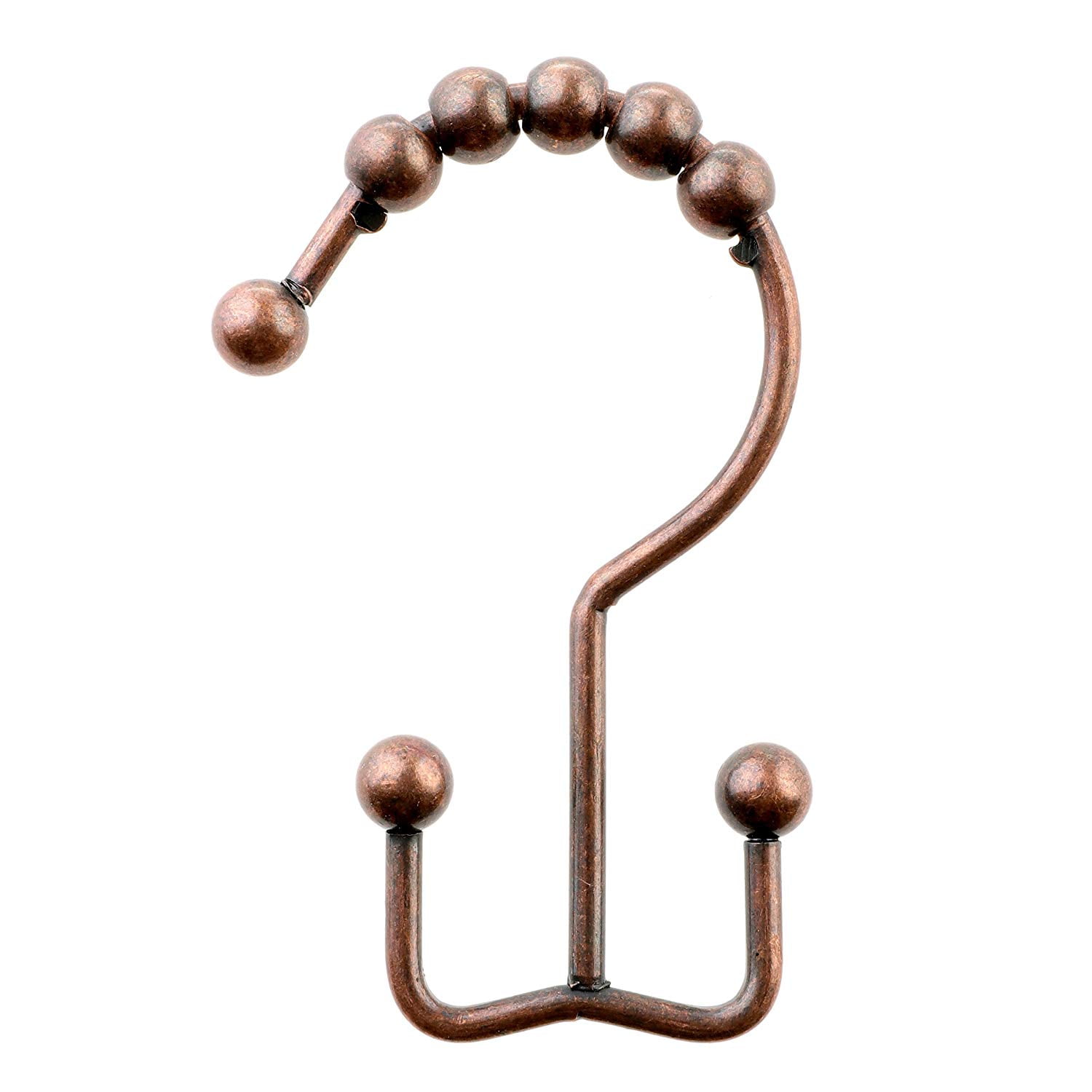 Easy Roller Double Glide Shower Hooks Hold Liner & Curtain Separately