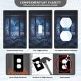 thumbnail image 3 of Yayeee Toggle Light Switch Wall Plate 1-Gang 4.5"x2.7" Home Decorative Outlet Cover, Window Space, 3 of 7