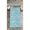 thumbnail image 3 of Ambesonne Leaves Quilted Bedspread Set 2 Pcs, Blue Berries Rustic Life, Twin Size, Blue Pale Blue, 3 of 3