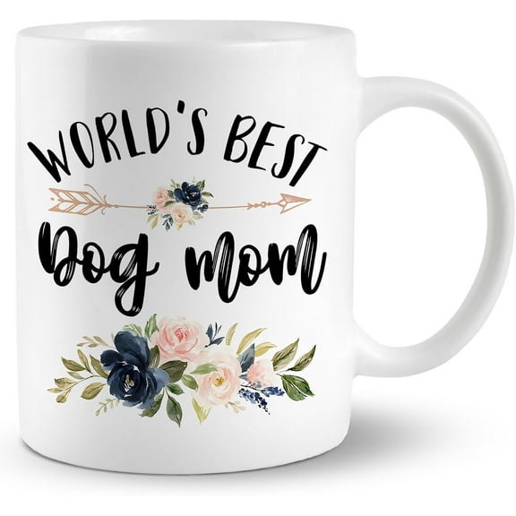 Dog Mom Mug, Dog Mom Coffee Cups Ceramic, World's Best Dog Mom Coffee Mug, Dog Mom Gifts, Best Dog Mom Gifts, Gifts for Dog Mom, Dog Owner Gifts, Dog Mom Coffee Mug Gifts for Dog Mom