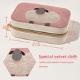 thumbnail image 5 of Easter Velvet Portable Jewelry Organizer Stand with Removable Compartment - Gift, Jewelry Display & Organizer Box, 5 of 7