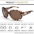 thumbnail image 4 of Lentes de Sol Joopin Grandes Leopardo Carey Polarizados UV400, 4 of 6