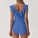 thumbnail image 3 of Traje Deportivo para las Mujeres Trajes de Baño de Color Sólido de Protección Solar sin Mangas, Poliéster para la Playa de Surf, 3 of 8