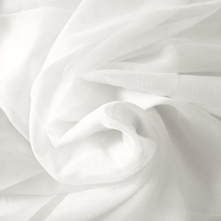 FWD 118" 100% Polyester Apparel Fabric By the Yard, White