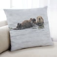 thumbnail image 1 of Ahgly Company Animals Otter Indoor Throw Pillow, 18 inch by 18 inch, 1 of 6