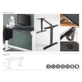 thumbnail image 6 of Elevate X Wood and Metal Electric Height Adjustable Desk - Black, 6 of 6