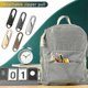 thumbnail image 2 of 10 Pcs Zipper Pull Tab Detachable Zipper Pull Metal Zipper Replacement Slider Heads Universal Zipper Repair Kit For Jackets Luggage Backpacks Purse Co, 2 of 5