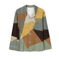 thumbnail image 4 of Midsumdr Womens Pajamas 2025 Fashion Casual Long Sleeve Button Down Tops with Pants Color Block Printed Fashion Two Piece Pajamas Set, 4 of 4