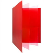 JAM Paper Heavy Duty Plastic Multi Pocket Folders, 6 Pocket, Red, 2 Folders Pack