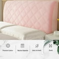 thumbnail image 4 of Stretch Bed Headboard Slipcover,Bed Headboard Cover for Queen, Dustproof Protector Cover for Upholstered Headboard Bedroom Decor Headboard Cover 59in, 4 of 10
