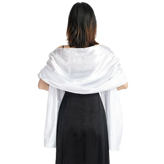 Aoochasliy Winter Scarfs Women Evening Dress Wedding Shawl Solid Color Party Shawl Scarf Women Wrap