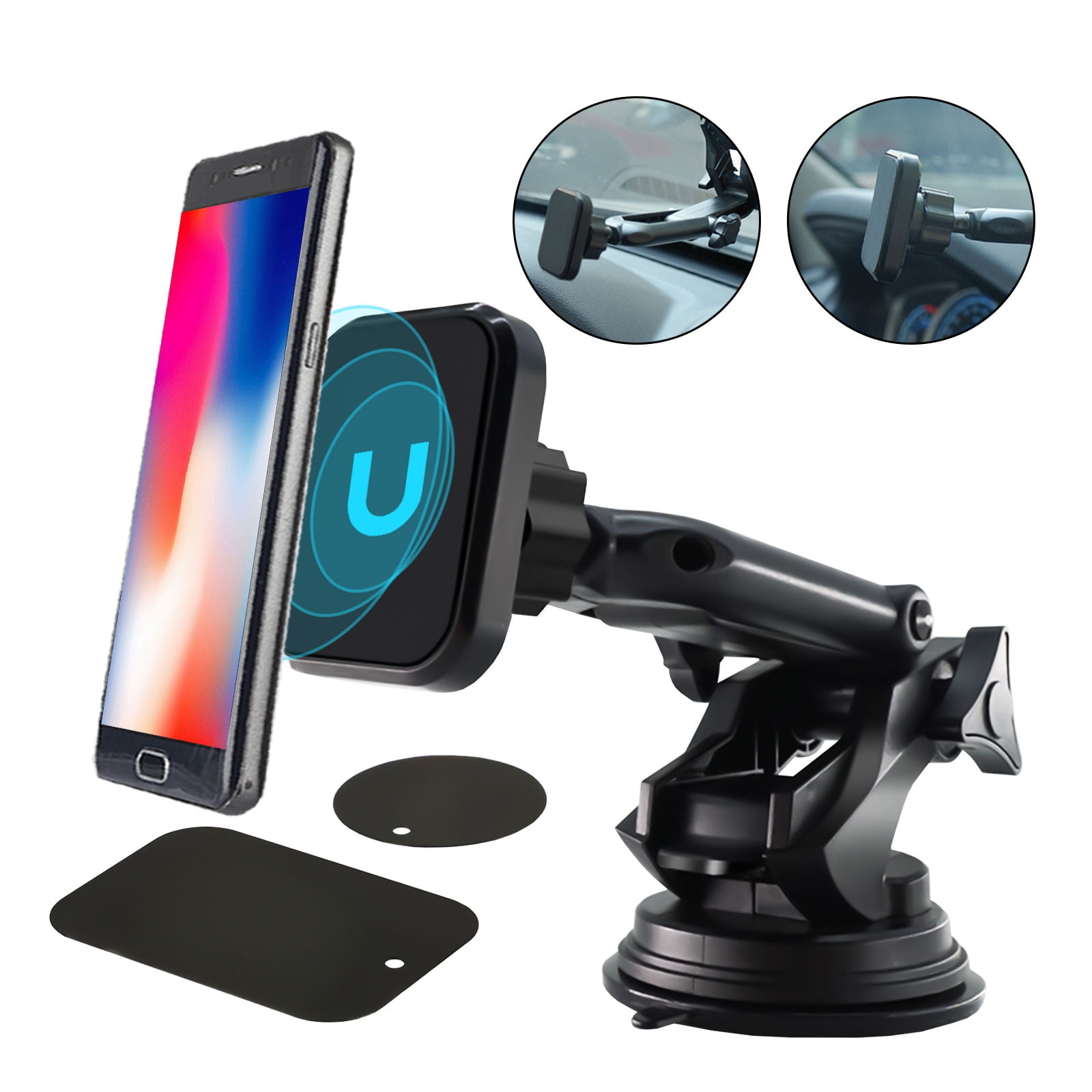 Phone Car Mount, Universal Dashboard Windshield Car Phone