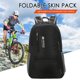 thumbnail image 5 of Mochila Plegable Mochila plegable de nailon con correa ajustable para el hombro, mochila de viaje (negro), 5 of 6