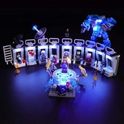 Briksmax Led Lighting Kit for Iron Man - Compatible with Lego 76125 Building Blocks Model- Not Include The Lego Set