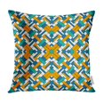 thumbnail image 1 of BOSDECO Overlapping Rectangles and Squares Overlay Geometric Figures Contemporary Kaleidoscope Pillow Case Pillow Cover 16x16 inch, 1 of 1