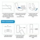 thumbnail image 2 of Gutter Downspout Hinges,1 Pair/2 Pcs Gutter Extension Hinge,Down Spout Drain Extension Hinge,for Square Rectangle Gutter, 2 of 5