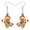 Brown, variant on Adorable Christmas Gingerbread Man Earrings Acrylic Candy Cane Fun Cartoon Santa Hat Cookies Dangle Jewelry For Women Charms Birthday Party Holiday Christmas Gifts