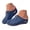 Blue, variant on Dakaela Suede Closed Toe Clogs Women Arch Support Wedge Slip on Mules Orthopedic Backless Walking Shoes Indoor Outdoor (Beige,6)