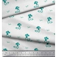 thumbnail image 3 of Soimoi Rayon Fabric Leaves & Floral Artistic Print Sewing Fabric Yard 42 Inch Wide, 3 of 3