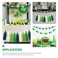 thumbnail image 3 of WRITWAA Wood Bead Garland with Tassels and Green Shamrock Charm, Hanging Decor for Home, Party, Seasonal . Patrick's Day Decoration, 3 of 7