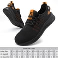 thumbnail image 5 of Fidabo Steel Toe Shoes for Men and Women Comfortable Lightweight Work Safety Shoes Puncture Proof Slip Resistant Indestructible Sneakers Construction Work Utility, 5 of 8