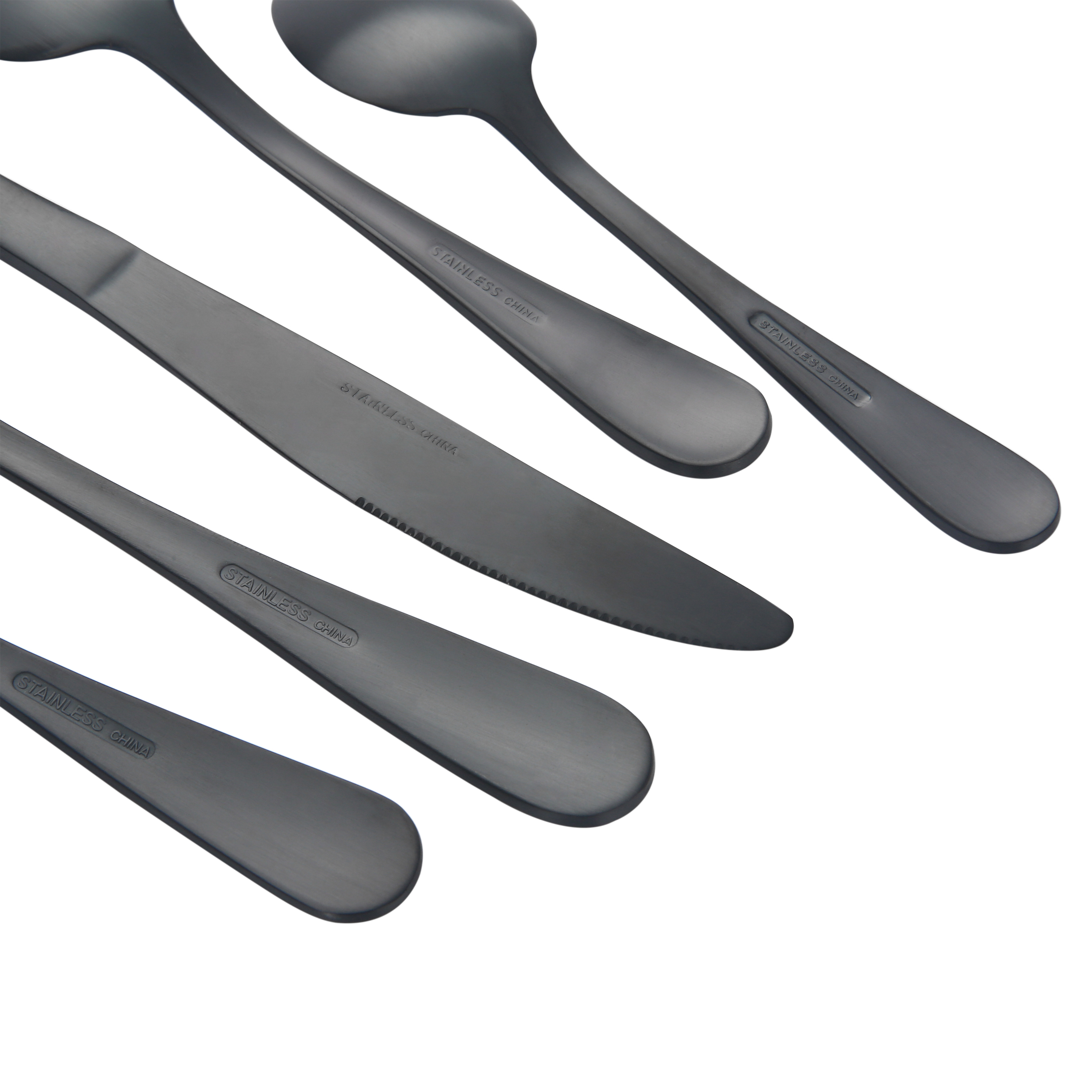 Better Homes & Gardens Corin Black 20-Piece Flatware Set photo 5