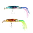 thumbnail image 1 of 2 Piezas De Señuelo De Pesca De Pulpo De Calamar Sharpla señuelos faldas de pesca Cuerpo Claro, 1 of 8