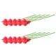 thumbnail image 5 of Bewildely 10X Plantas de imitación Decoración de jardín Fotografía Prop Decoración de boda nupcial Calcomanía de vacaciones Flor artificial Rojo 2piezas, 5 of 6