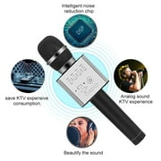 Q9 Super Bass W ireless B luetooth Mobile p hone Karaoke Microp hone Handheld