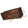 thumbnail image 2 of Raindrops Rectangular Window Boxes Planters Brown Wooden for Garden Decor 1Set, 2 of 8