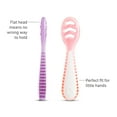 thumbnail image 2 of Munchkin® Gentle Dip™ Multistage First Infant Spoons, Pink/Purple, Unisex, 3 Pack, 2 of 9