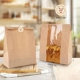 thumbnail image 3 of XIPYYKM 50 Pcs Paper Bread Bags for Home Sourdough Bread Bakery Storage Bags with Window, Large Bakery Loaf Bags for Baked Goods Packaging, Label Seal Sticker Included (12 x 5 Inch), 3 of 9