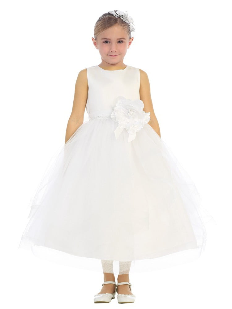 horse hair flower girl dress